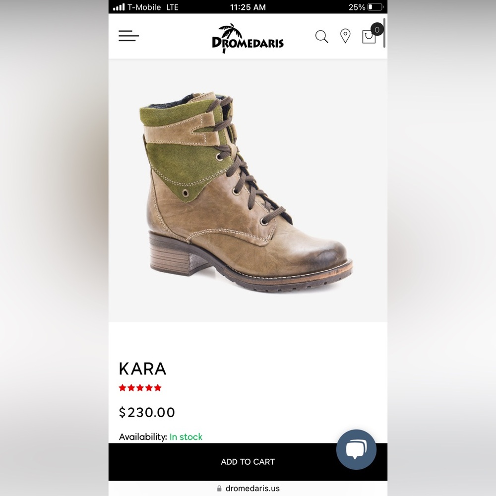 Olive Green Leather Dromedaris Boots